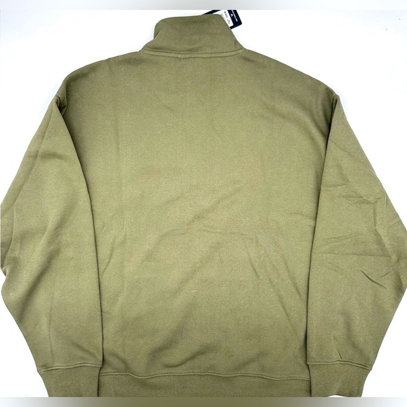 Men’s True Religion Green Relaxed Mock Quarter Zip Fleece Pullover- NWT - Picture 4 of 11